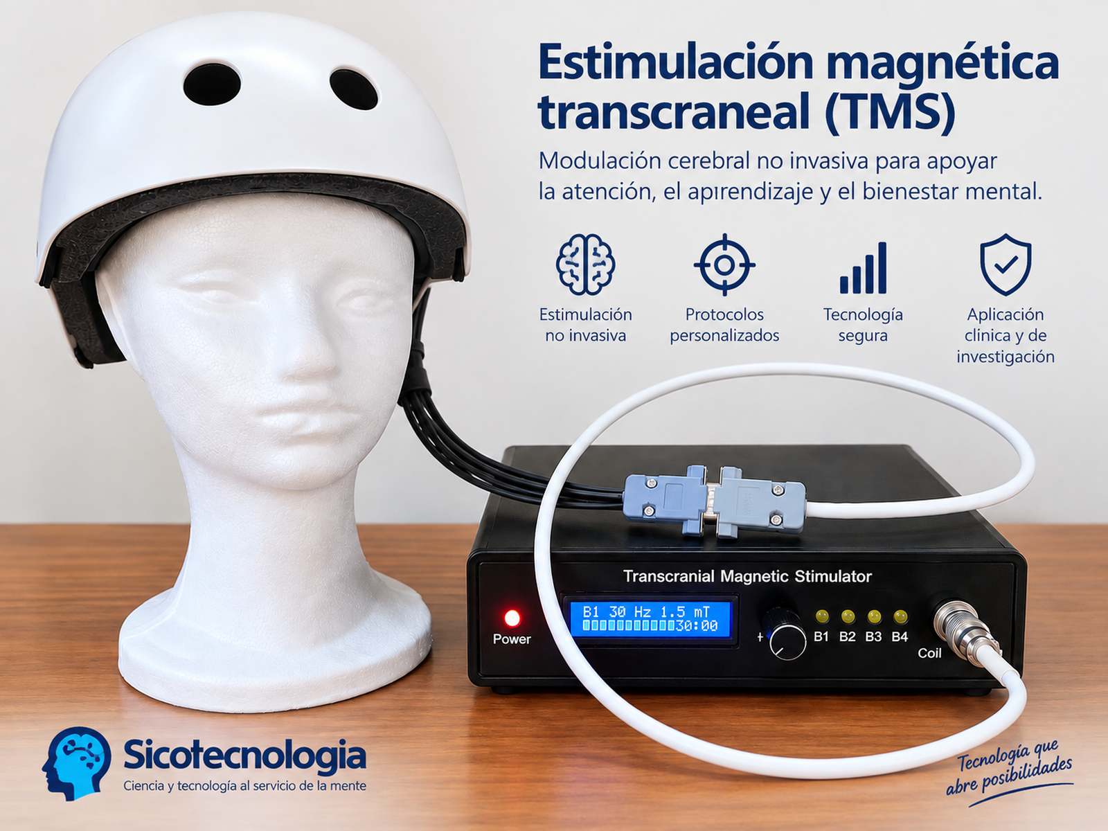 Equipo de estimulación magnética transcraneal