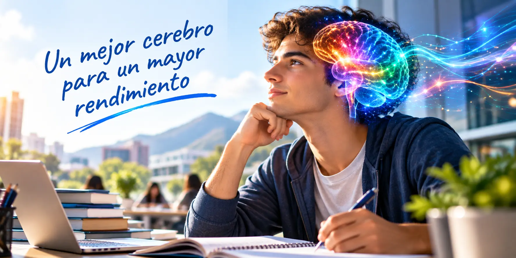 Universitario orientado al máximo rendimiento cognitivo